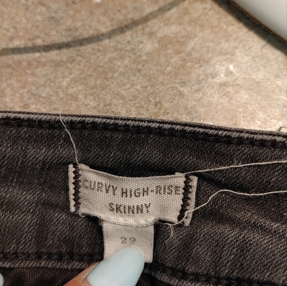 Madewell black distressed jeans sz29 - Picture 4 of 8